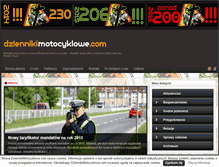 Tablet Screenshot of dziennikimotocyklowe.com